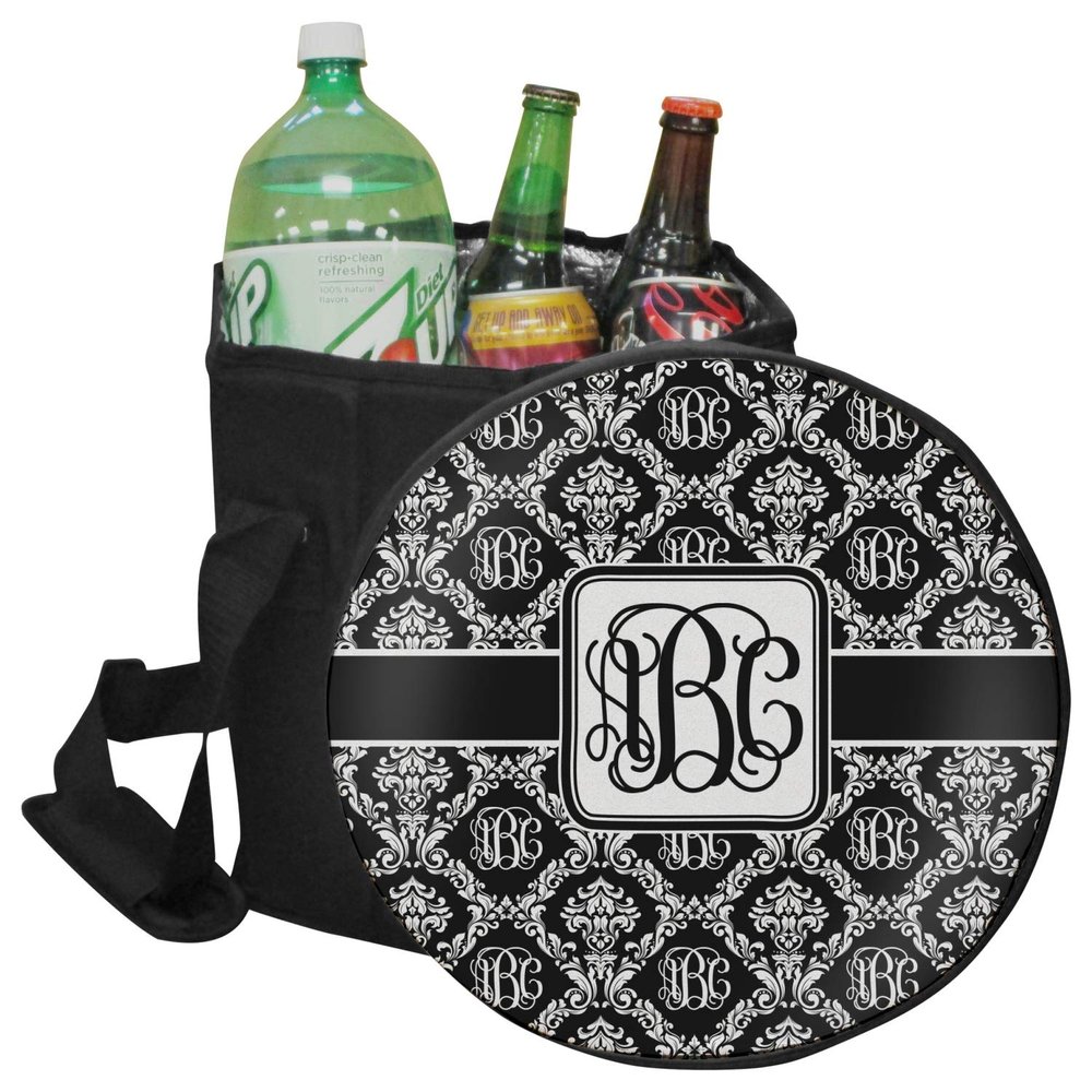 RNK Shops Personalized Monogrammed Damask Collapsible Cooler & Seat