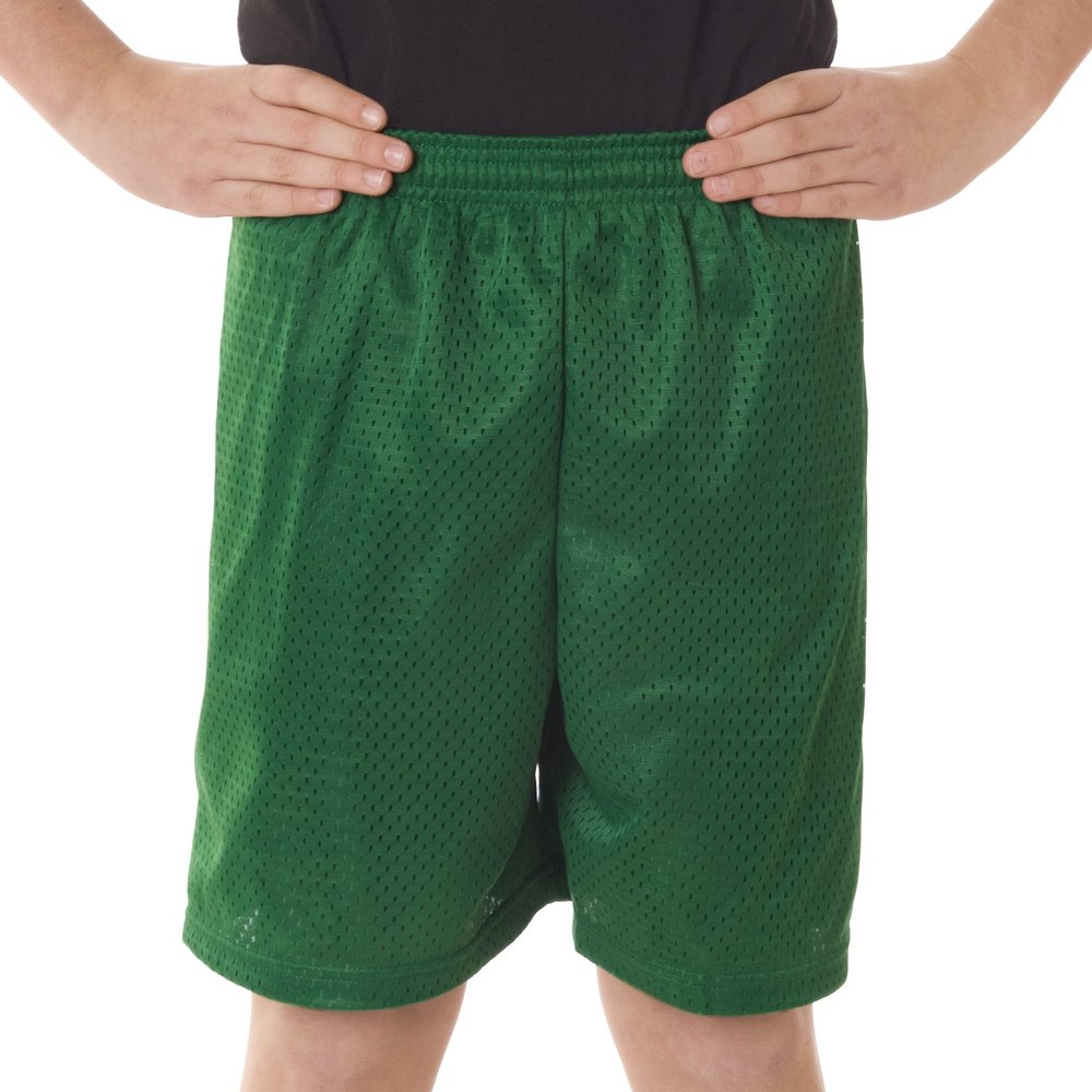 Badger Sports Mesh/Tricot Youth Short Kelly Green Small