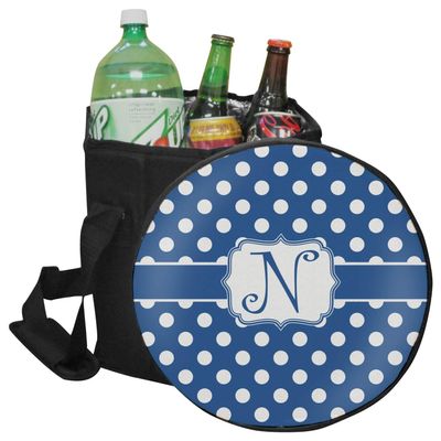 YouCustomizeIt Personalized Polka Dots Collapsible Cooler & Seat