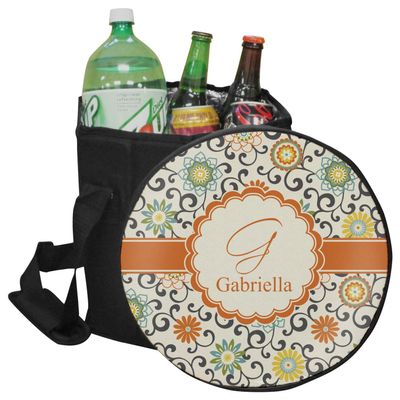 YouCustomizeIt Personalized Swirls & Floral Collapsible Cooler & Seat