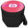 YouCustomizeIt Personalized Pink & Orange Chevron Collapsible Cooler & Seat view 2