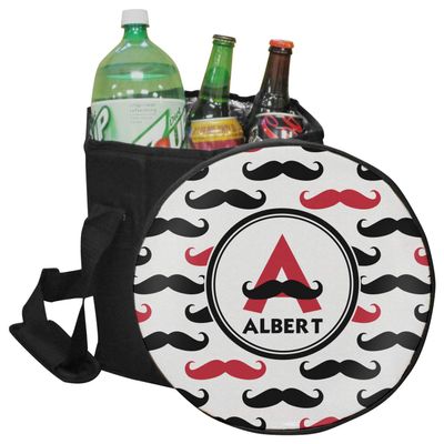 RNK Shops Personalized Mustache Print Collapsible Cooler & Seat