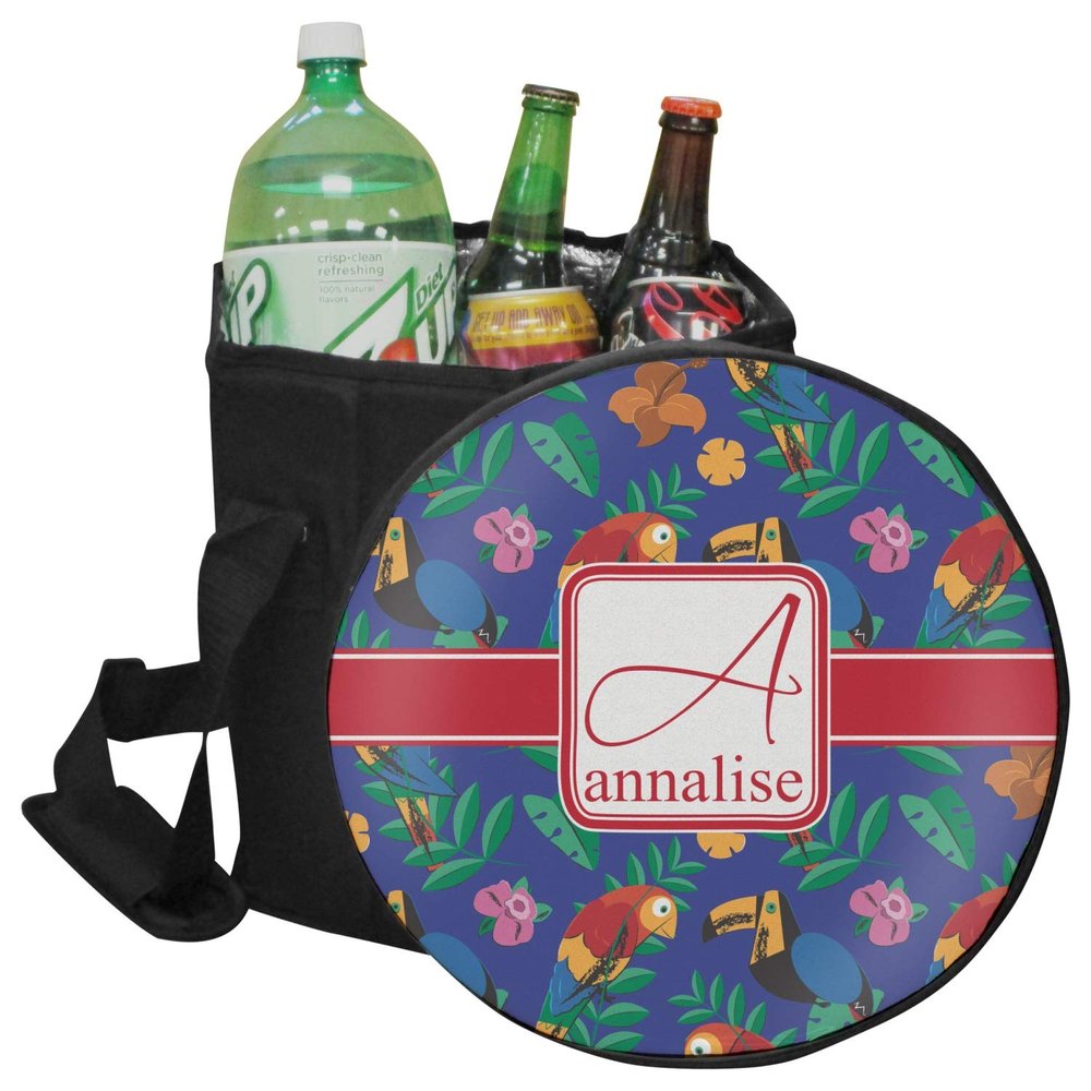 YouCustomizeIt Personalized Parrots & Toucans Collapsible Cooler & Seat
