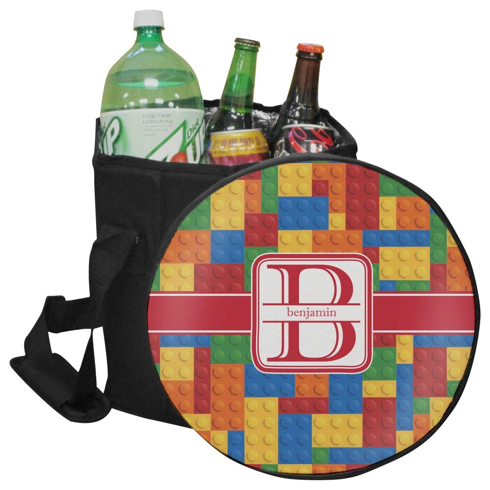 YouCustomizeIt Personalized Building Blocks Collapsible Cooler & Seat