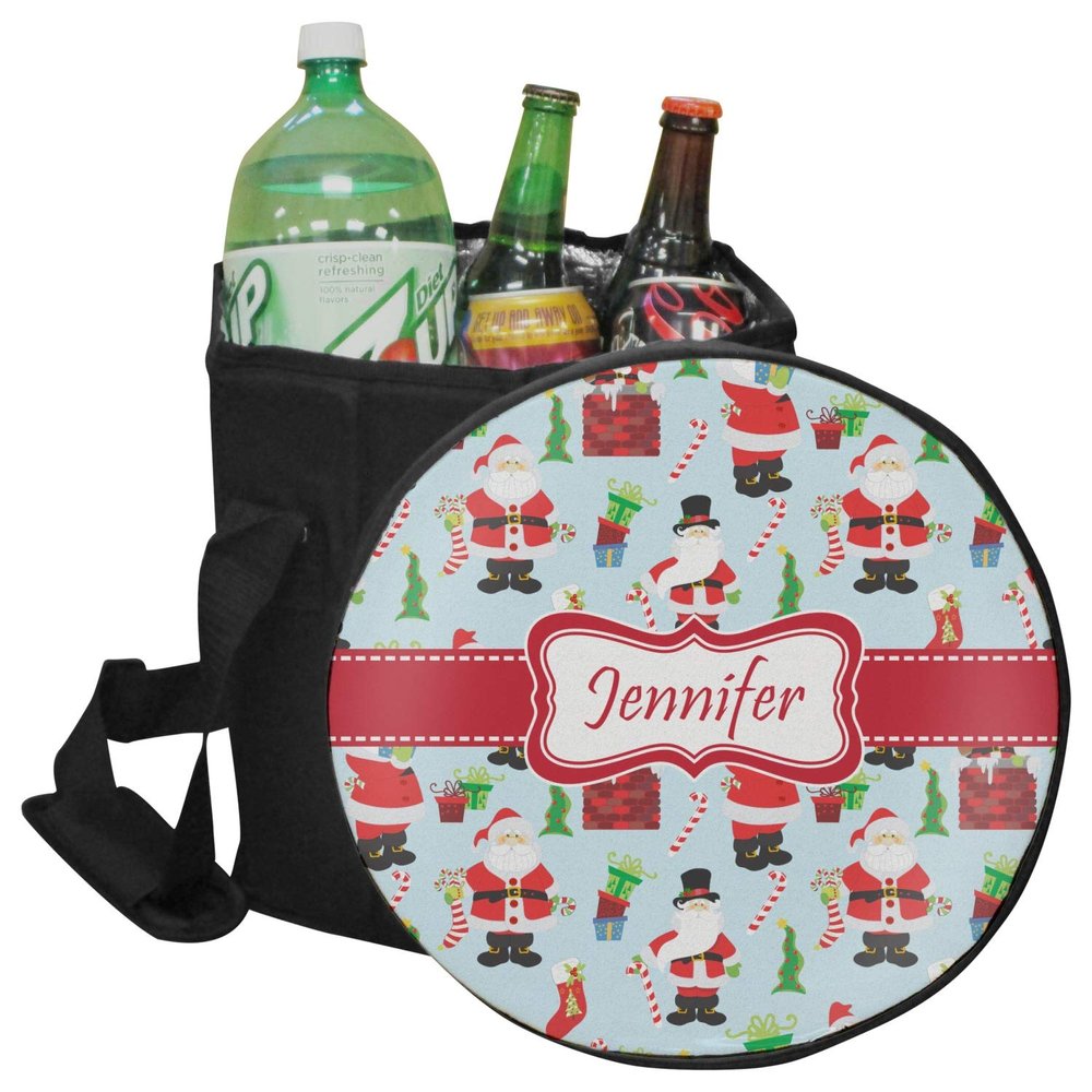 YouCustomizeIt Personalized Santa and Presents Collapsible Cooler & Seat