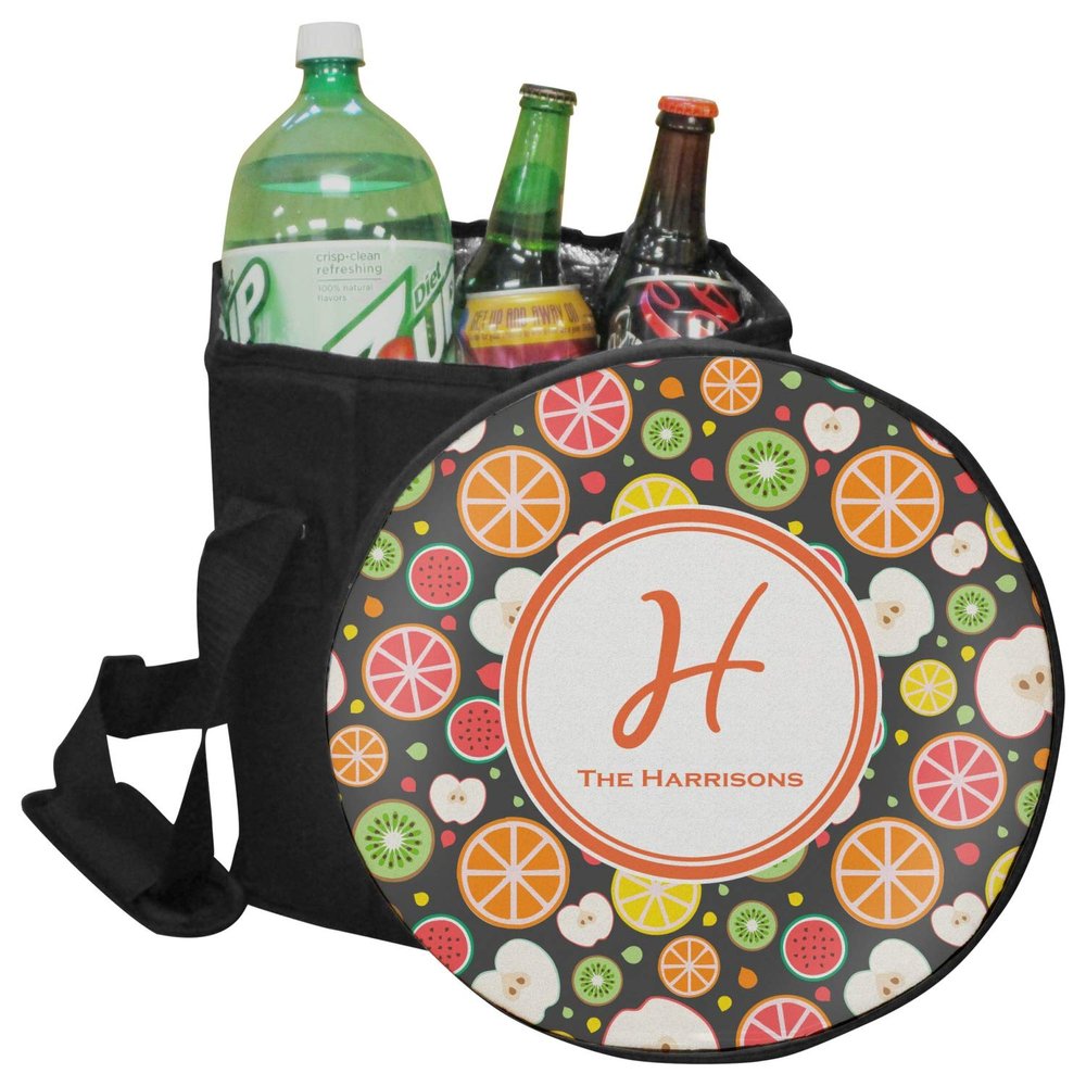 YouCustomizeIt Personalized Apples & Oranges Collapsible Cooler & Seat
