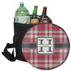 YouCustomizeIt Personalized Red & Gray Plaid Collapsible Cooler & Seat view 1