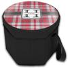 YouCustomizeIt Personalized Red & Gray Plaid Collapsible Cooler & Seat view 2
