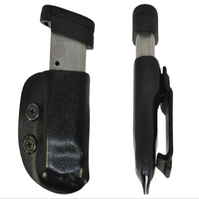 Kydex IWB Mag Pouch Magazine Carrier Holster Black (Glock 43, Right)