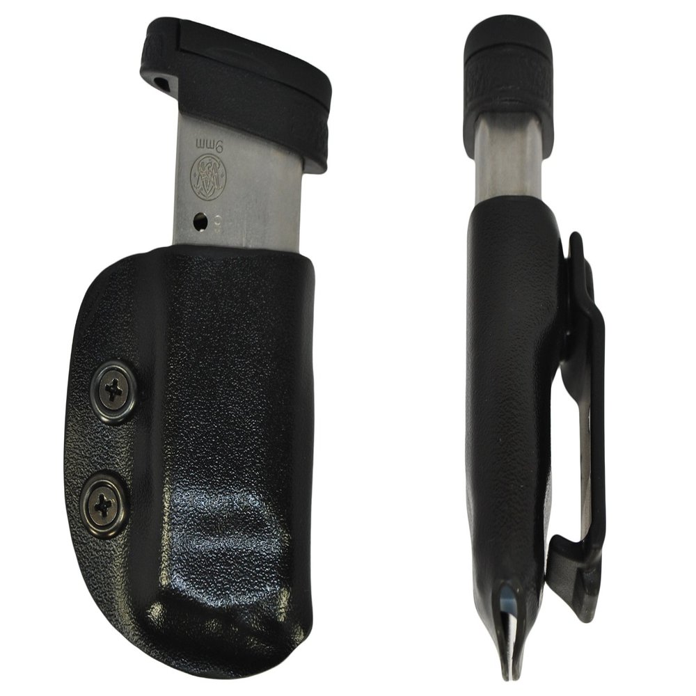 Kydex IWB Mag Pouch Magazine Carrier Holster Black (S&W Shield, Right)