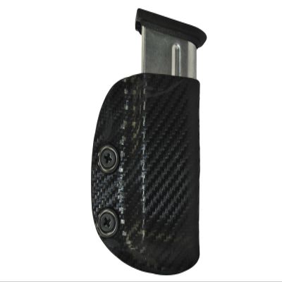 Carbon Fiber Kydex IWB Mag Pouch Magazine Carrier Holster Tactical Black Glock S&W Springfield XDS (Glock 43, Right)