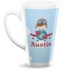 Personalized Airplane & Pilot 16 Oz Latte Mug view 1