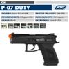 ASG CZ 75 P-07 Duty Black 6mm Airsoft CO2 Blowback Pistol view 2