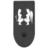 NDZ Performance Magazine Base Plate Finger Extension for Glock 26 27 33 39 Gen 1/2/3/4/5 in 9mm .40, .357, .45 Anodized Aluminum Laser Engraved, Made in The USA - Naughty and Nice Girls in Black view 1