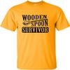 Go All Out Small Gold Adult Wooden Spoon Survivor Funny T-Shirt view 1