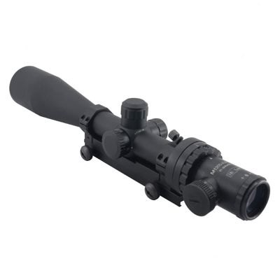 Hi-Lux M1200 Art Scope 6-24X50 Auto Ranging Trajectory System, Green Illuminated XLR Reticle, 1/4 MOA Clicks, Integrated Mount with Windage Matte Black