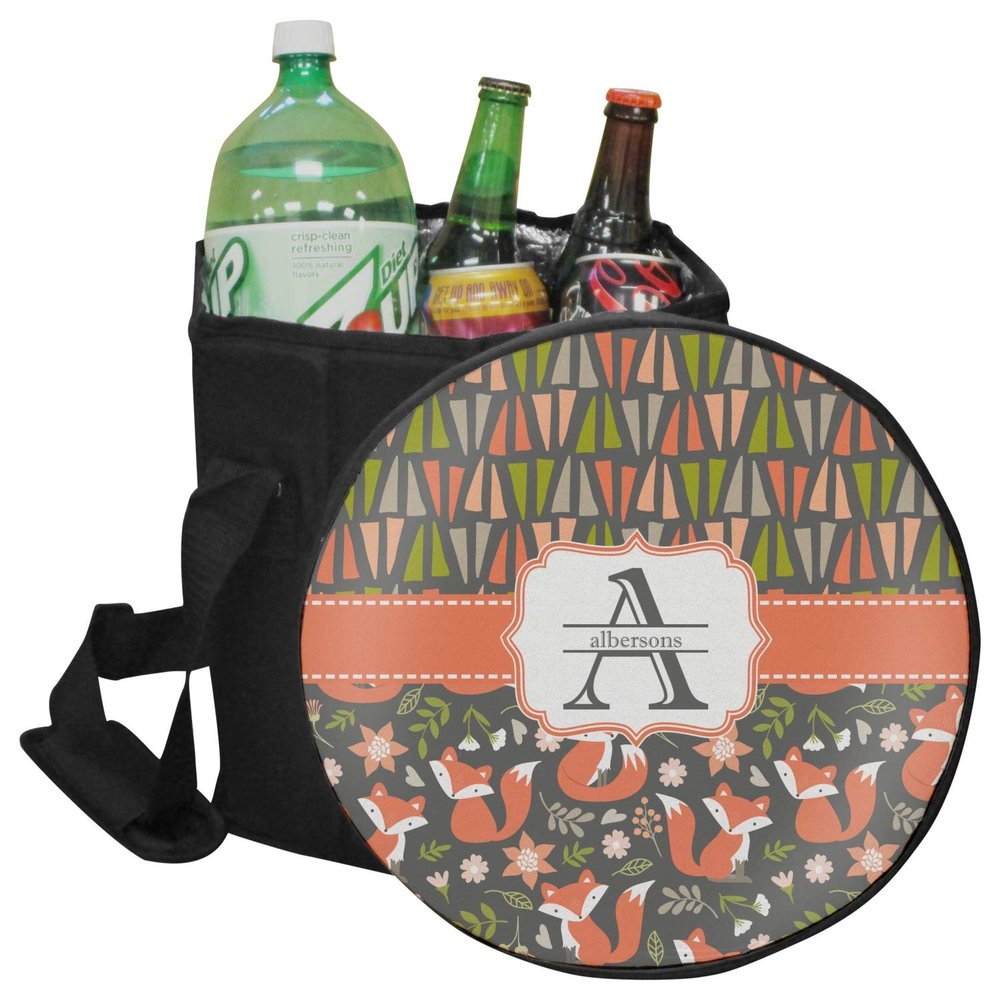 YouCustomizeIt Personalized Fox Trail Floral Collapsible Cooler & Seat