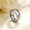 King Will 8mm Tungsten Carbide Wedding Band for Men Women Classic Promise Engagement Rings for Couples Domed Style High Polish Finished Comfort Fit, Silver Size 7.5 view 2