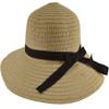 SYAYA Women or Girls Straw Hat Sun Visor Summer Beach Hat Multi-Type XMZ16 (Beige(55-57cm/21.6"-22.4")) view 1