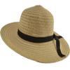 SYAYA Women or Girls Straw Hat Sun Visor Summer Beach Hat Multi-Type XMZ16 (Beige(55-57cm/21.6"-22.4")) view 2