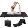 Nova Microdermabrasion Folding Gymnastics Mat with Handles - Tri-Fold Exercise Panel for MMA, Yoga, Stretching, and Fitness (6'x2'x2', No-Slip) view 1