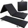 Nova Microdermabrasion Folding Gymnastics Mat with Handles - Tri-Fold Exercise Panel for MMA, Yoga, Stretching, and Fitness (6'x2'x2', No-Slip) view 2