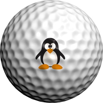 Golfdotz - USGA Rule Conforming Golf Ball Markers, Golf Ball Stickers for Marking Balls, No More Smearing from Stamps, Gifts for Golfers, Dads, and Retirees, (Penguin; 32-Count)