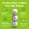 Golfdotz - USGA Rule Conforming Golf Ball Markers, Golf Ball Stickers for Marking Balls, No More Smearing from Stamps, Gifts for Golfers, Dads, and Retirees, (Penguin; 32-Count) view 3