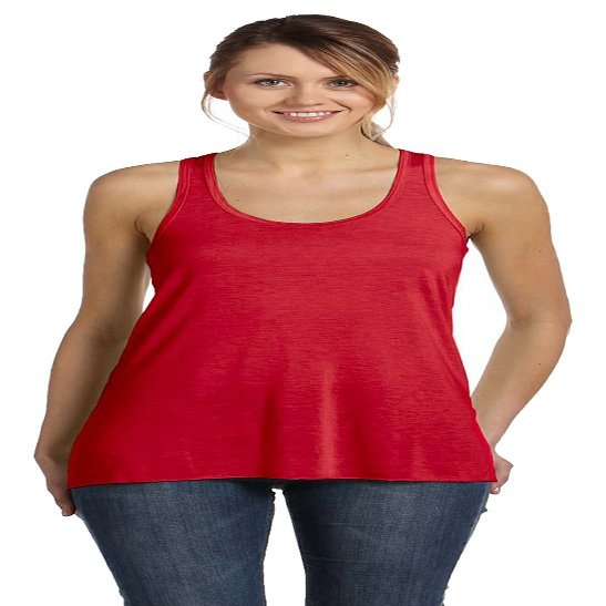 Flowy Racerback Tank (B8800) Red, XS