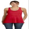 Flowy Racerback Tank (B8800) Red, XS view 1