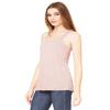 Bella Canvas Flowy Racerback Tank (B8800) Streight Athletic Heather/Neon Pink, XS view 2