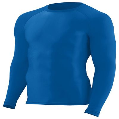 Augusta Sportswear Hyperform Compression Long Sleeve Shirt M Royal