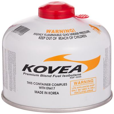 Kovea Premium Blend Isobutane Camping Stove Fuel (230 Grams)