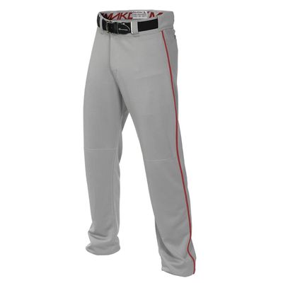 Easton | Mako 2 Baseball Pants | Youth | Grey / Red | Small