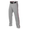 Easton | Mako 2 Baseball Pants | Youth | Grey / Red | Small view 1