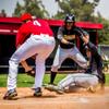 Easton | Mako 2 Baseball Pants | Youth | Grey / Red | Small view 3