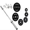 Ader Power Rack w/ 300 Lb Black Olympic Weight Set, Flat Bench and Free Mat view 2