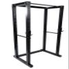 Ader Power Rack w/ 300 Lb Black Olympic Weight Set, Flat Bench and Free Mat view 4