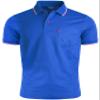 BCPOLO Men's Polo Shirt 1 Chest Pocket Dri Fit Athletic Polo Shirt Short Sleeve Various Polo Shirt Blue-S (Asia-L) view 1