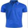 BCPOLO Men's Polo Shirt 1 Chest Pocket Dri Fit Athletic Polo Shirt Short Sleeve Various Polo Shirt Blue-S (Asia-L) view 2