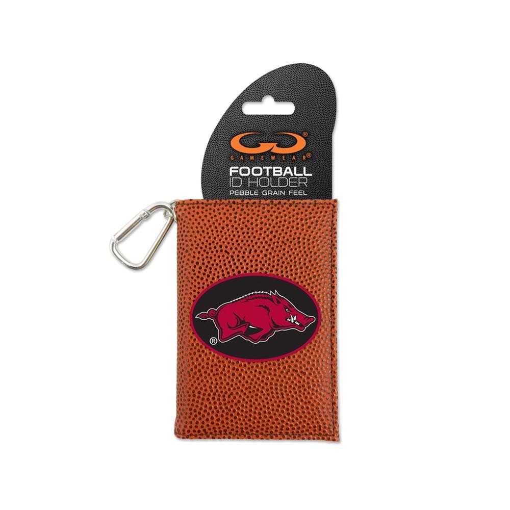 NCAA Arkansas Razorbacks Classic Football ID Holder, One Size, Brown