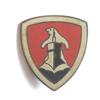 German U-Boat 11th Flotilla cap hat Badge Kriegsmarine WW2 Flottille U-Boot WK.2 AGED view 1
