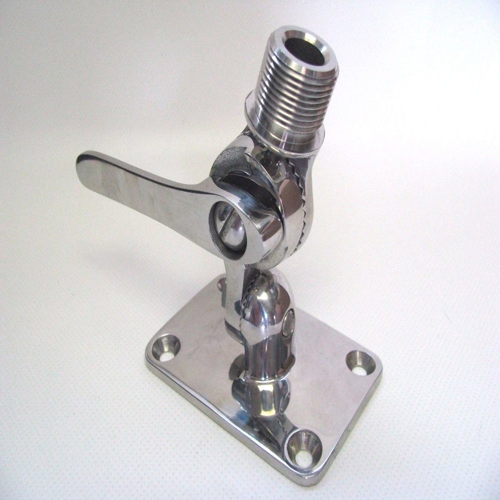 329230 Sea-Dog Line Adjustable Antenna Base 316 Stainless Steel Marine Boat SURPLUS 132-659