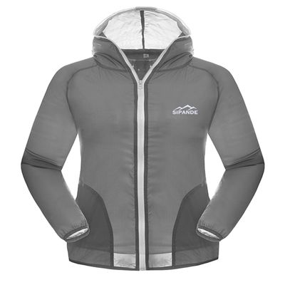 Only Faith Unisex Ultra Thin Anti UV Breathable Quick Dry Skin Jacket (S(chest: 42.52"), grey)
