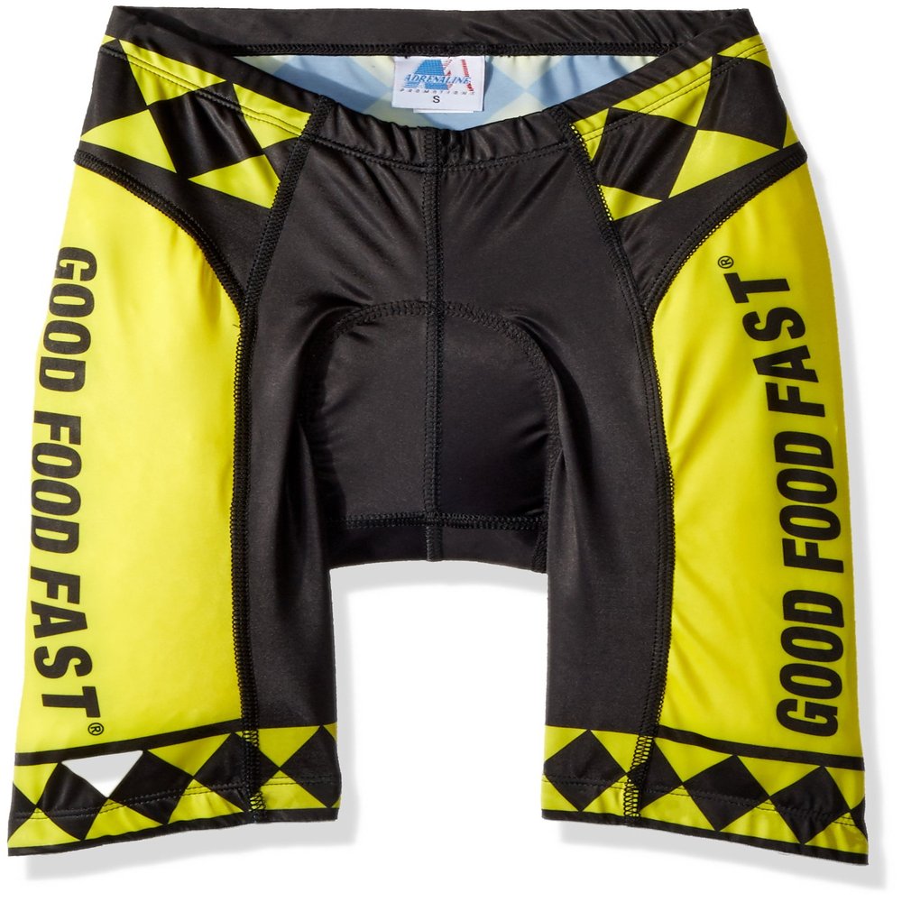 Adrenaline Promotions NCAA Youngstown State Penguins Men's Cycling Shorts, XX-Large, Yellow/Black