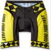 Adrenaline Promotions NCAA Youngstown State Penguins Men's Cycling Shorts, XX-Large, Yellow/Black view 1