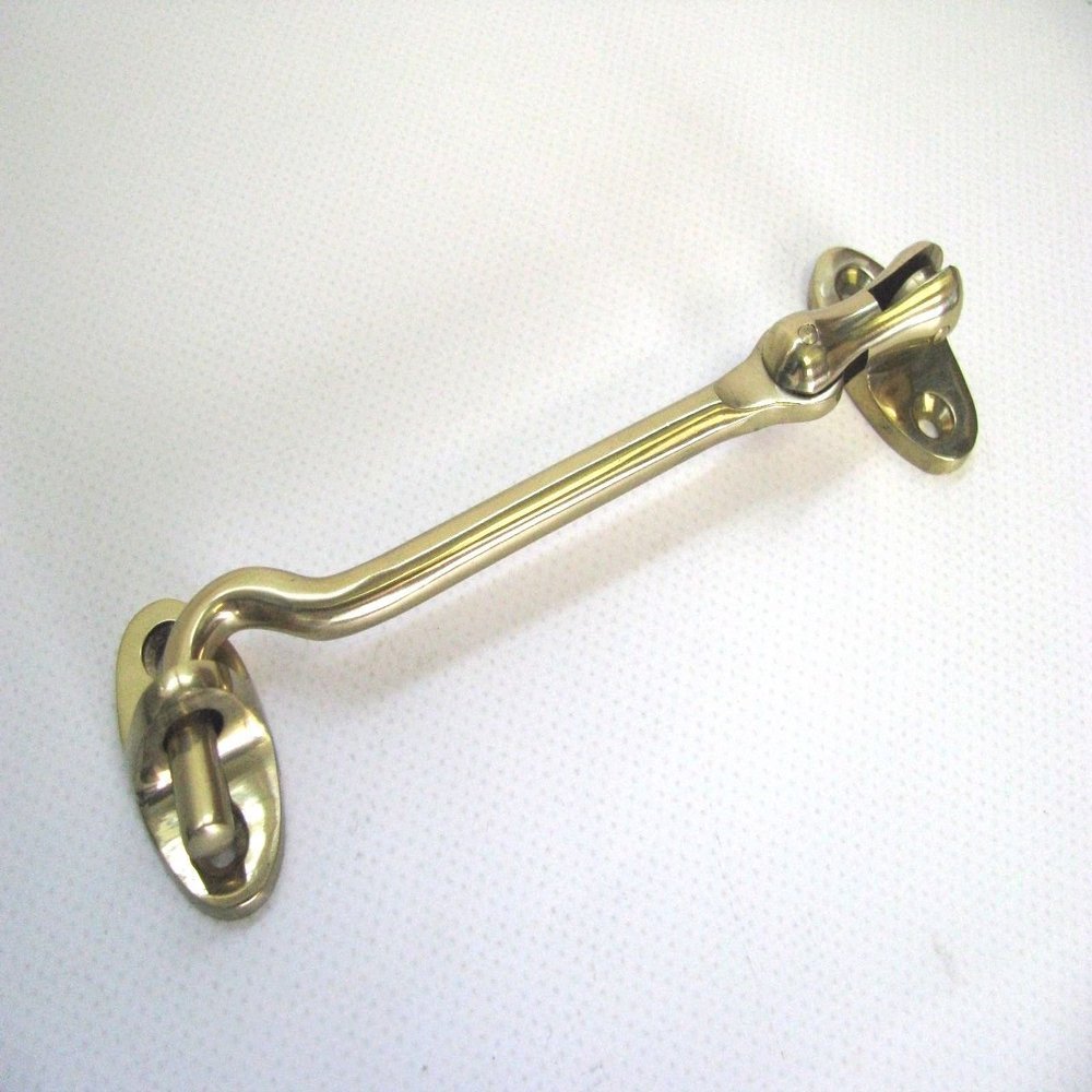 222091 Sea-Dog Line Cast Brass Gooseneck Door Cabinet Hook With Swivel 5" RV Boat SURPLUS 132-1527