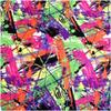 Sleazy Sleepwear Mini Miniature Neon Splash Full Body One Piece Sleazy with Seams On Outside (X-Large 56"-60") view 2
