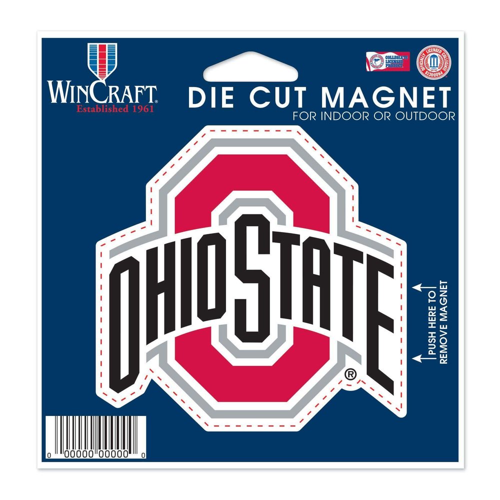 NCAA Ohio State University Die Cut Magnet, 4.5" x 6"