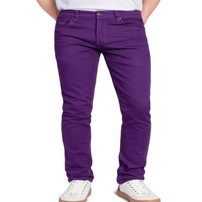 VICTORIOUS Men's Skinny Fit Color Stretch Jeans DL937 - Purple - 32/30